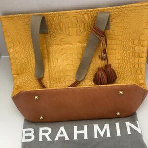 Ladies Yellow Brahmin Tote Bag
